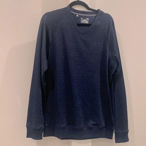 Large Under Armor v neck sweater cold gear Navy